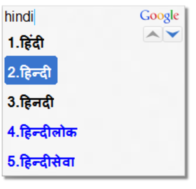 Google transliteration tool